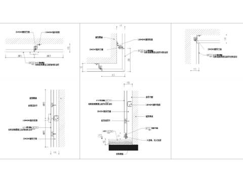  干挂金属板节点大样 