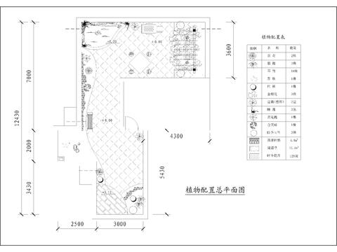  园林景观cad平面图 