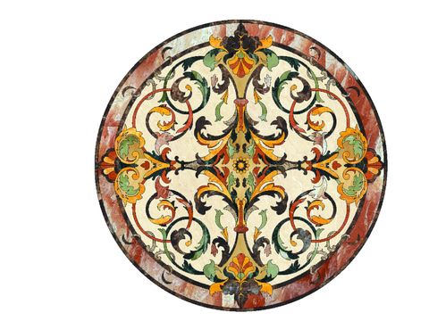  石材水刀拼花图案cad图库 