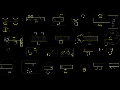  书桌 书画桌cad图库 