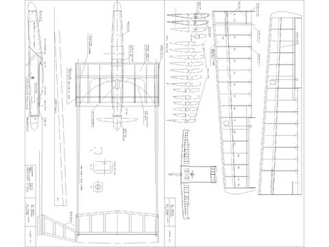  滑翔机cad平面图 