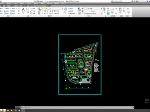 小区规划景观cad平面图 