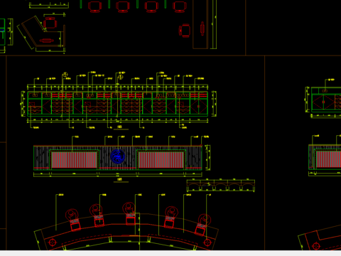  服务台节点大样 
