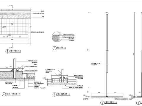  升旗台cad大样图 