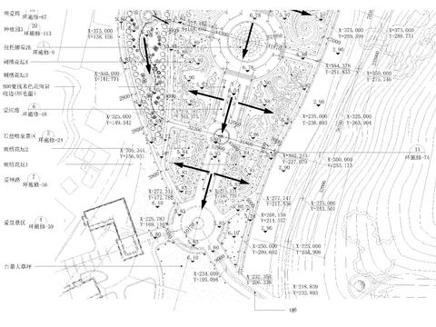  宫廷花园景观cad平面图 