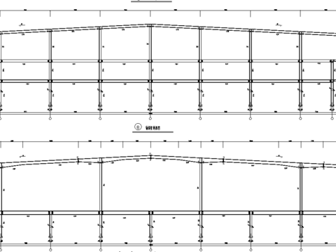  钢结构汽车展厅结构施工图 
