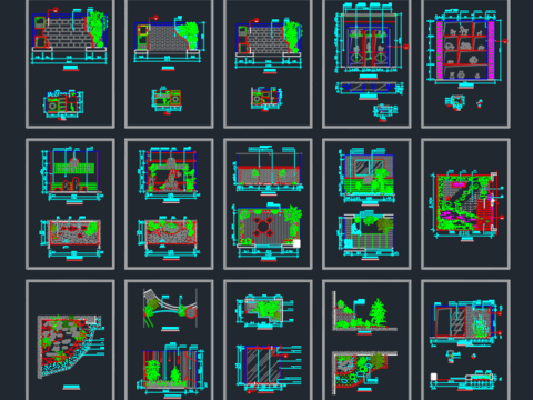  阳台景观平面立面大集合 