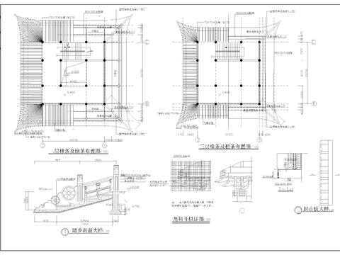  文昌閣建筑CAD施工圖 