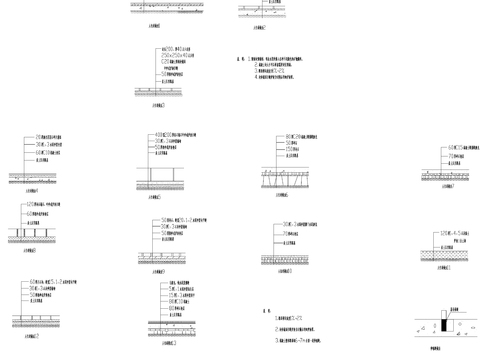  人行道做法CAD详图 