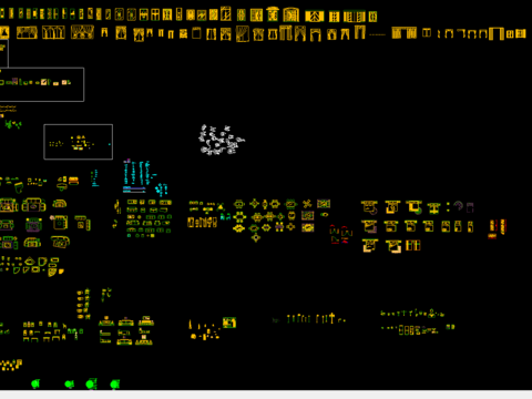  室内装修立面图库 