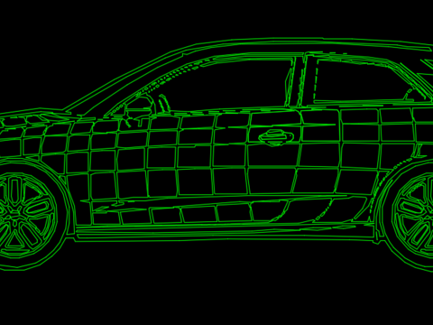  汽车图案设计cad施工图 