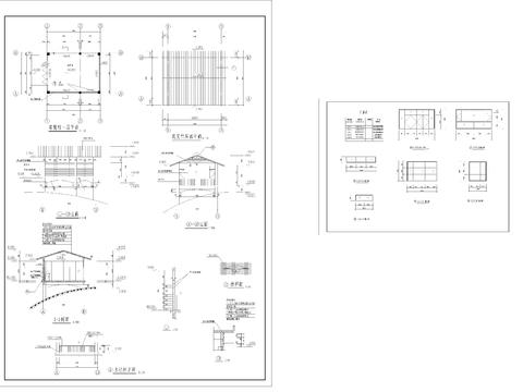  展覽館建筑CAD施工圖 