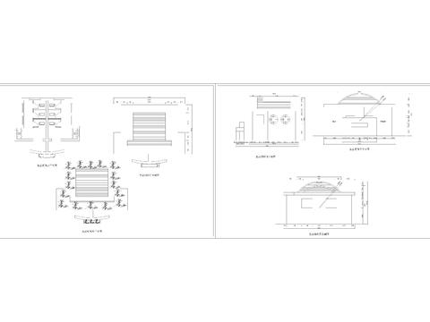  生態(tài)廁所建筑CAD施工圖 