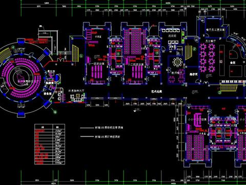  幼儿园室内装修cad施工图 