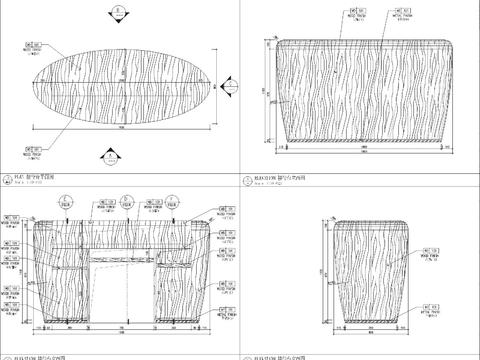  接待台节点大样图 