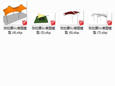  雨棚帳篷CAD施工圖 