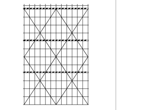  脚手架搭设安全色踢脚板节点大样 