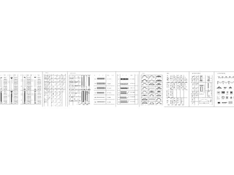  欧式元素cad图库 