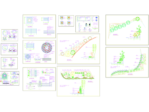  2.川西民居风格的商业街CAD施工图全套 