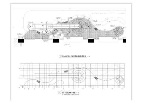  枯山水庭院大样图 