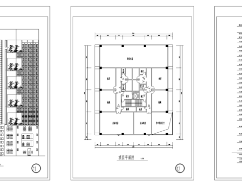  酒店会所cad平面图 