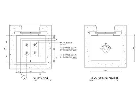  电梯骄厢CAD节点大样 
