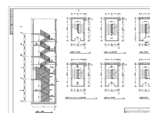  自动扶梯cad大样图 