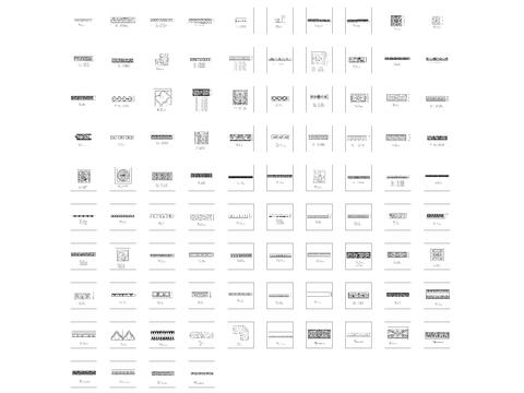  砂岩 罗马柱子CAD施工图 