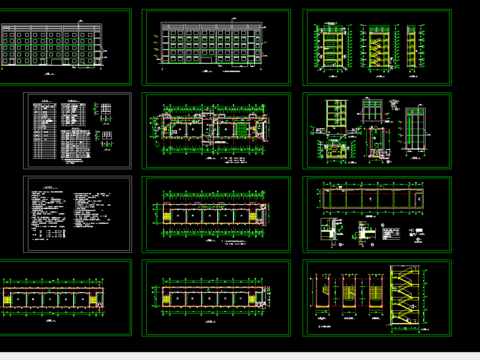  辽宁某中学全套CAD施工图 