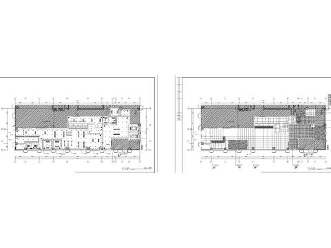  中信银行cad施工图 
