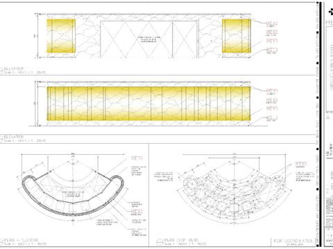  西餐厅自助餐台cad大样图 