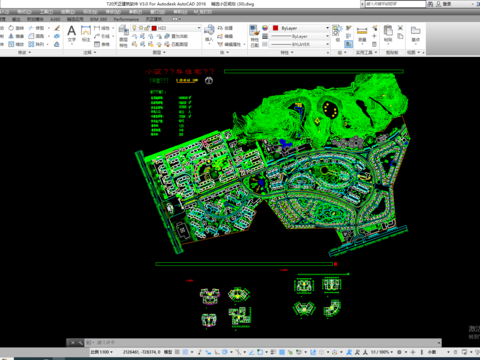  小区规划景观cad平面图 