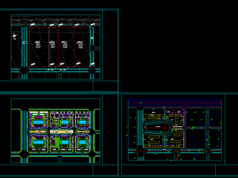 汽车城规划cad图纸 