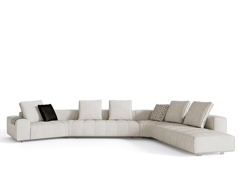  Minotti 意式转角沙发3d模型 