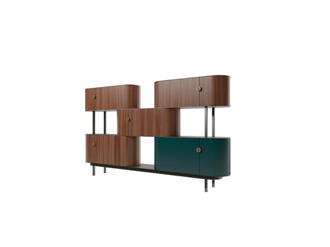  FENDI 意式书柜3d模型 