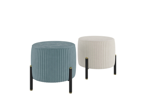  CAPITAL 意式沙发凳 脚踏3d模型 