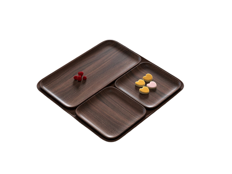  胡桃木托盘 现代中式美学 托盘 零食托盘3d模型 