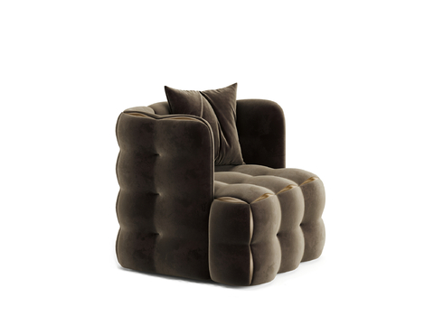  FENDI 意式单人沙发3d模型 