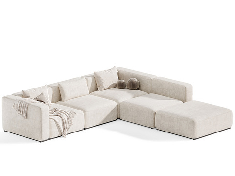  Poliform三人沙发 转角沙发3d模型 