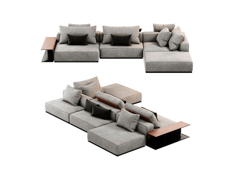  Poliform 拼接沙发 模块沙发3d模型 