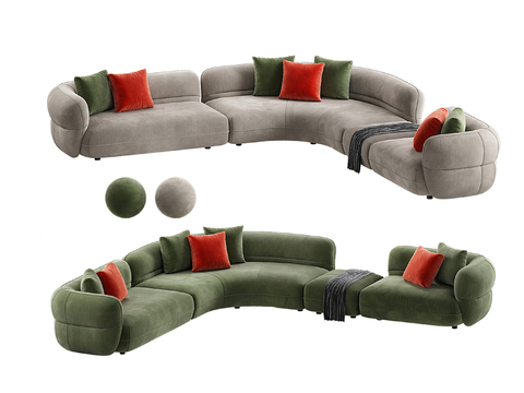  Poliform 转角沙发 多人沙发3d模型 
