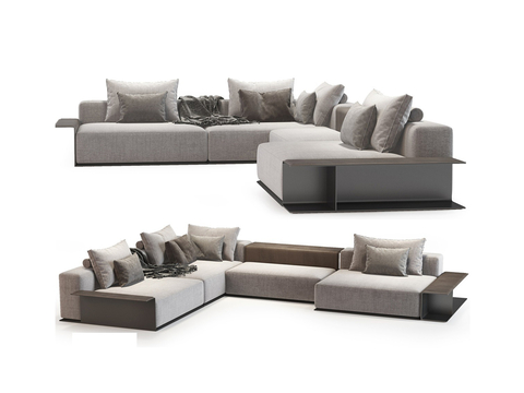  Poliform 多人沙发 转角沙发3d模型 