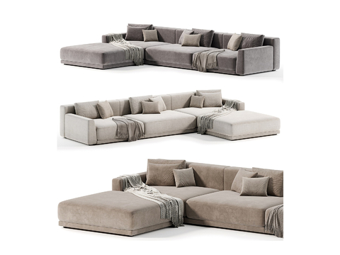  Poliform 多人沙发 转角沙发3d模型 