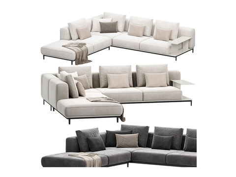  poliform 多人沙发 转角沙发3d模型 