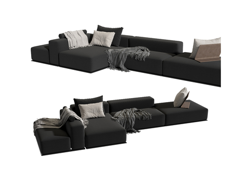  Poliform 转角沙发 多人沙发3d模型 