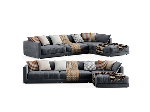  Poliform 转角沙发 多人沙发3d模型 