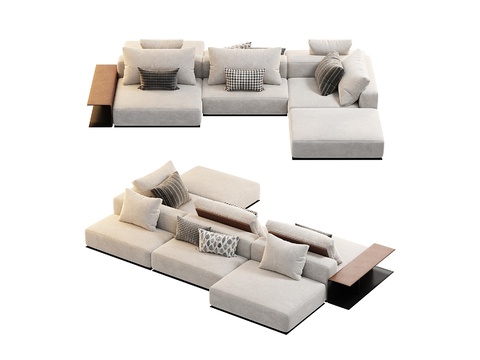  Poliform 模块沙发 双靠沙发3d模型 