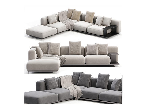  Poliform 转角沙发 多人沙发3d模型 
