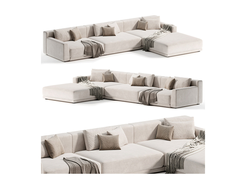  Poliform 多人沙发 转角沙发3d模型 