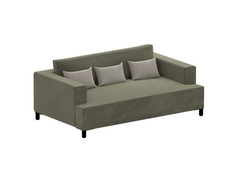  Marlo 三人沙发3d模型 